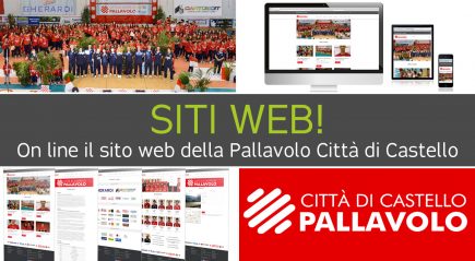 On line il sito web <br> Pallavolo Città di Castello